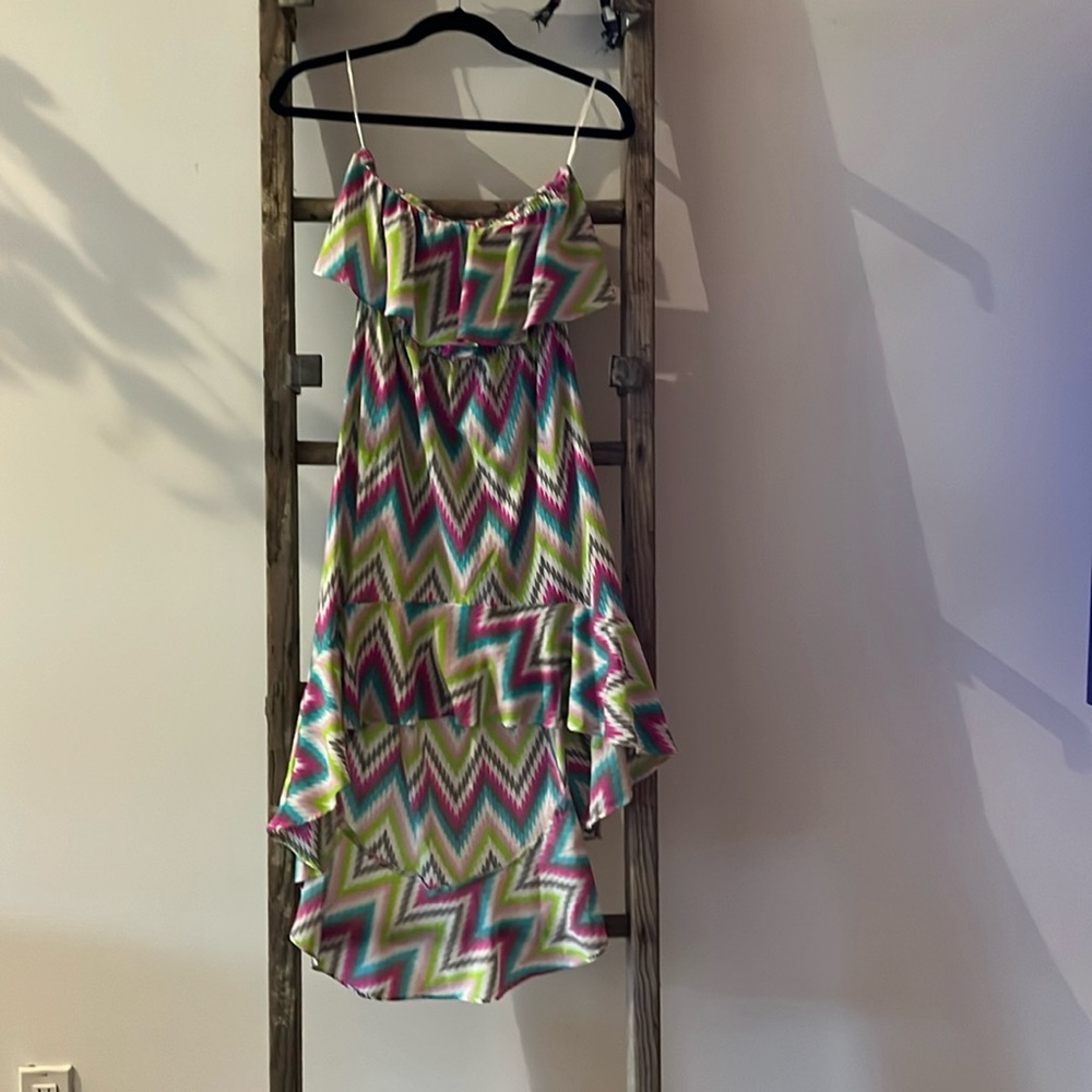 Multicolored swim cover up